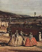 Bernardo Bellotto Das kaiserliche Lustschlob Schlobhof, Ehrenhofseite oil on canvas